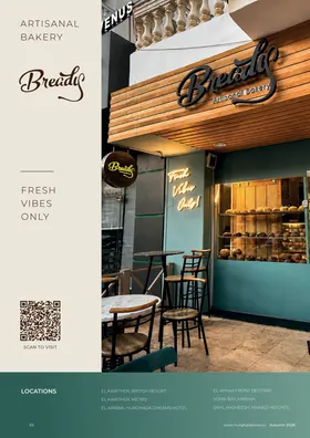 Breads Artisanal Bakery: As printed